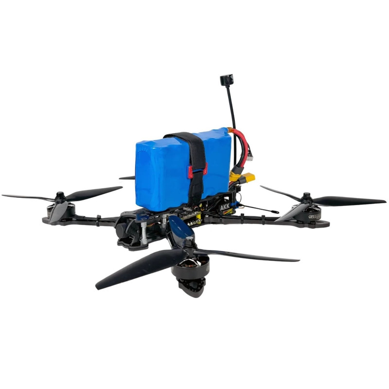 FPV дрон 7 дюймів BPK-7 KVITEN' (3W / 5.8 GHz / ELRS / 915 MHz / 8400 mAh / 2 kg) Камікадзе з АКБ і з нічною камерію